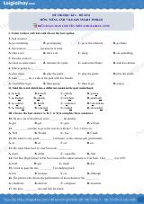 Đề thi học kì 1 Tiếng Anh 7 iLearn Smart Wolrd - Đề số 8